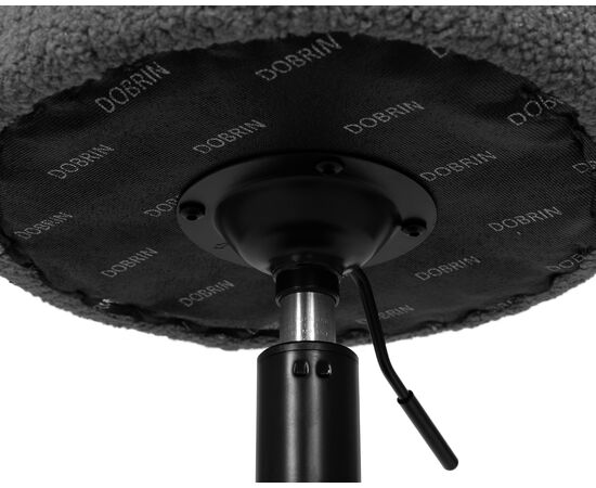 Пуф DOBRIN DANNY BLACK, темно-серое букле (16), Вариант: темно-серое букле (16), изображение 4 | Интернет магазин мебели и декора LifeDekor