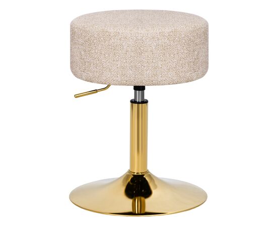 Пуф DOBRIN DANNY GOLD, бежевый твид (LEO26), Вариант: бежевый твид (LEO26) | Интернет магазин мебели и декора LifeDekor