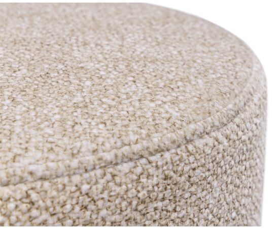 Пуф DOBRIN DANNY GOLD, бежевый твид (LEO26), Вариант: бежевый твид (LEO26), изображение 3 | Интернет магазин мебели и декора LifeDekor