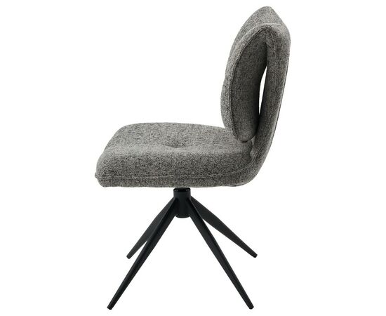 Стул ДЕЛИ (DELI) 360 град, цвет СЕРЫЙ H300126-3, ткань / ЧЕРНЫЙ каркас, ®DISAUR, изображение 6 | Интернет магазин мебели и декора LifeDekor