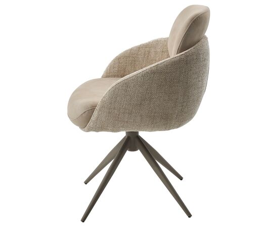 Стул ГРЕЙС (GRACE) 360 град., цвет БЕЖЕВЫЙ (PENA-120 / G1229-3, ткань / ЛАТТЕ каркас, ®DISAUR, изображение 5 | Интернет магазин мебели и декора LifeDekor