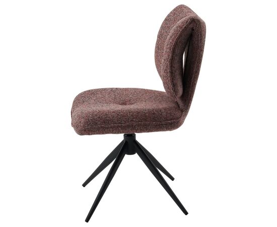 Стул ДЕЛИ (DELI) 360 град, цвет БРУСНИЧНЫЙ H300126-9 , ткань / ЧЕРНЫЙ каркас, ®DISAUR, изображение 4 | Интернет магазин мебели и декора LifeDekor