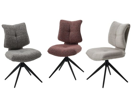 Стул ДЕЛИ (DELI) 360 град, цвет БРУСНИЧНЫЙ H300126-9 , ткань / ЧЕРНЫЙ каркас, ®DISAUR, изображение 2 | Интернет магазин мебели и декора LifeDekor