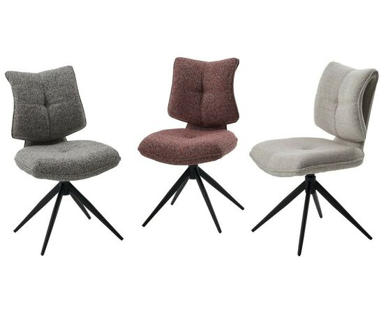 Стул ДЕЛИ (DELI) 360 град, цвет СЕРЫЙ H300126-3, ткань / ЧЕРНЫЙ каркас, ®DISAUR, изображение 3 | Интернет магазин мебели и декора LifeDekor