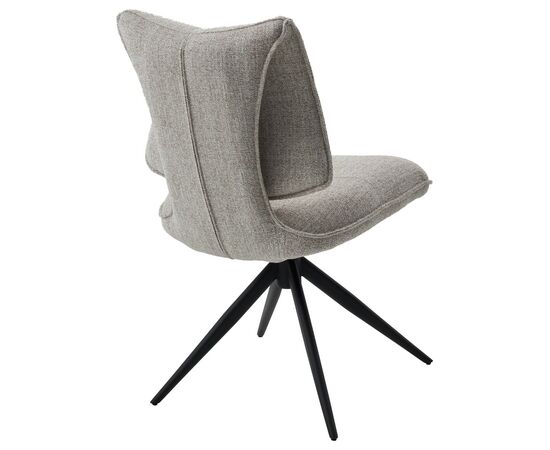 Стул ДЕЛИ (DELI) 360 град, цвет БЕЖЕВЫЙ H300126-2, ткань / ЧЕРНЫЙ каркас, ®DISAUR, изображение 4 | Интернет магазин мебели и декора LifeDekor