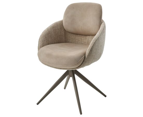 Стул ГРЕЙС (GRACE) 360 град., цвет БЕЖЕВЫЙ (PENA-120 / G1229-3, ткань / ЛАТТЕ каркас, ®DISAUR, изображение 4 | Интернет магазин мебели и декора LifeDekor