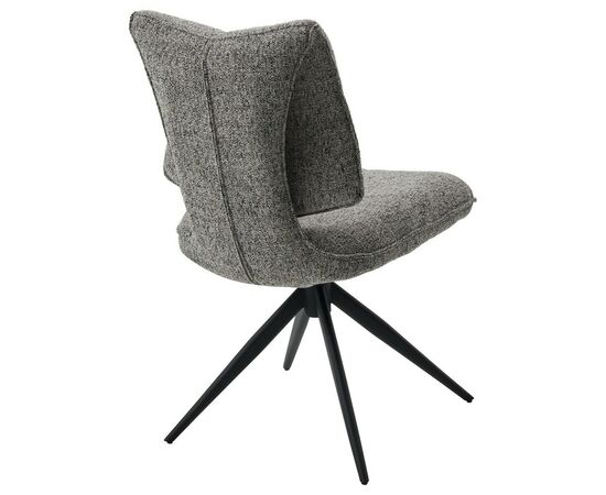 Стул ДЕЛИ (DELI) 360 град, цвет СЕРЫЙ H300126-3, ткань / ЧЕРНЫЙ каркас, ®DISAUR, изображение 5 | Интернет магазин мебели и декора LifeDekor