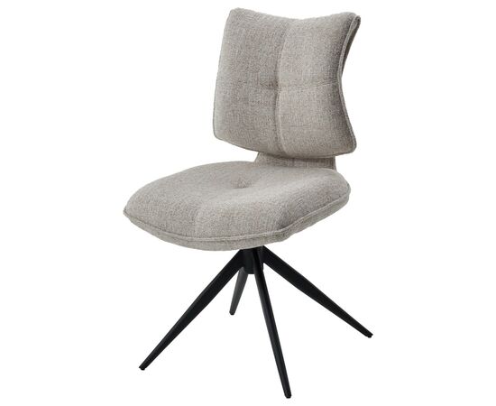 Стул ДЕЛИ (DELI) 360 град, цвет БЕЖЕВЫЙ H300126-2, ткань / ЧЕРНЫЙ каркас, ®DISAUR, изображение 3 | Интернет магазин мебели и декора LifeDekor