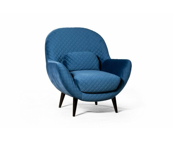 Кресло Гамбург велюр синий, изображение 3 | Интернет магазин мебели и декора LifeDekor