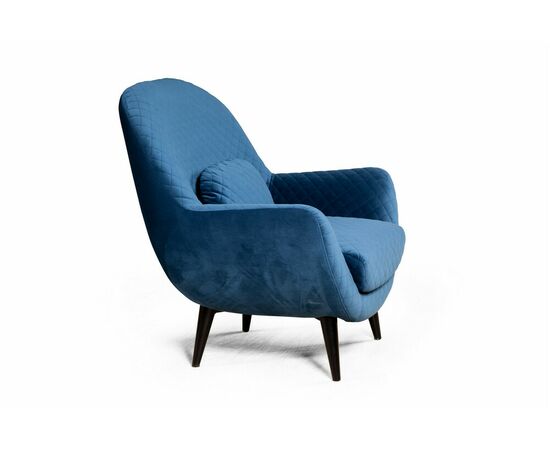 Кресло Гамбург велюр синий, изображение 5 | Интернет магазин мебели и декора LifeDekor