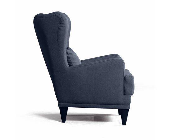 Кресло Джулия рогожка синий, изображение 3 | Интернет магазин мебели и декора LifeDekor