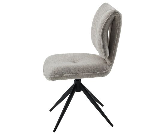 Стул ДЕЛИ (DELI) 360 град, цвет БЕЖЕВЫЙ H300126-2, ткань / ЧЕРНЫЙ каркас, ®DISAUR, изображение 5 | Интернет магазин мебели и декора LifeDekor