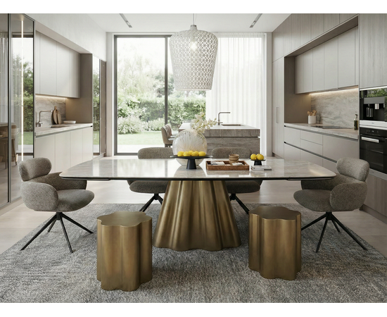 Стол журнальный РУИЗ (RUIZ) цвет Золотой винтаж, ®DISAUR, изображение 2 | Интернет магазин мебели и декора LifeDekor