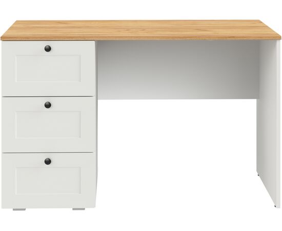 Компьютерный стол Опра белый шагрень / дуб золотой craft, изображение 2 | Интернет магазин мебели и декора LifeDekor