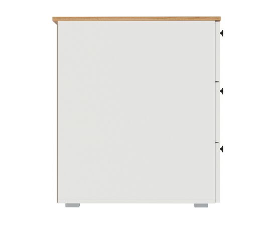 Компьютерный стол Опра белый шагрень / дуб золотой craft, изображение 3 | Интернет магазин мебели и декора LifeDekor