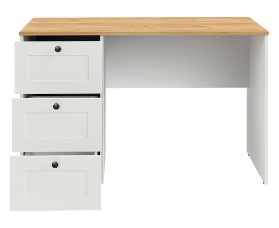 Компьютерный стол Опра белый шагрень / дуб золотой craft, изображение 5 | Интернет магазин мебели и декора LifeDekor