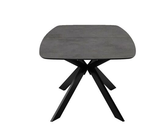 Стол DikLine BK140 керамика мрамор Бронза, подстолье черное, опоры черные, изображение 5 | Интернет магазин мебели и декора LifeDekor