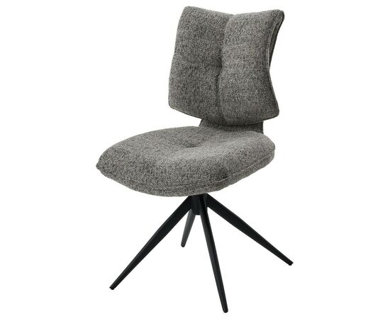 Стул ДЕЛИ (DELI) 360 град, цвет СЕРЫЙ H300126-3, ткань / ЧЕРНЫЙ каркас, ®DISAUR, изображение 4 | Интернет магазин мебели и декора LifeDekor