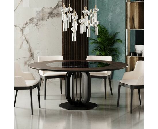 Стол круглый Сохо 140, керамика глянцевая, изображение 2 | Интернет магазин мебели и декора LifeDekor