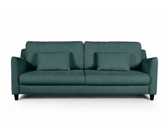 Стокгольм диван-кровать прямой велюр зеленый, изображение 3 | Интернет магазин мебели и декора LifeDekor