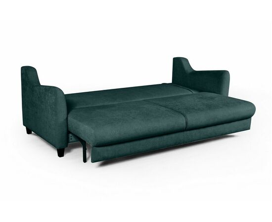 Стокгольм диван-кровать прямой велюр зеленый, изображение 6 | Интернет магазин мебели и декора LifeDekor