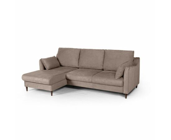 Стокгольм диван-кровать с шезлонгом велюр бежевый, изображение 2 | Интернет магазин мебели и декора LifeDekor