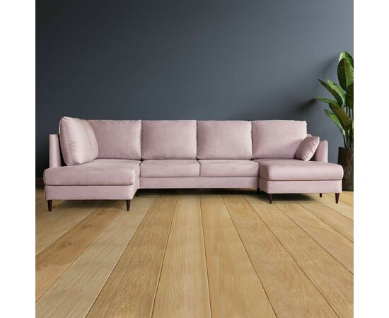 Стокгольм диван-кровать угловой с шезлонгом, велюр nice 01, изображение 8 | Интернет магазин мебели и декора LifeDekor