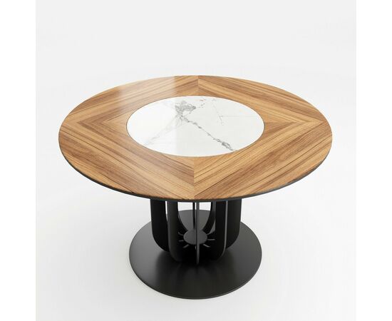 Стол круглый Сохо 120, керамика светлая матовая, изображение 6 | Интернет магазин мебели и декора LifeDekor