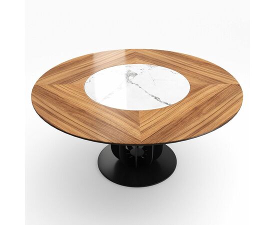 Стол круглый Сохо 160, керамика светлая матовая, изображение 6 | Интернет магазин мебели и декора LifeDekor