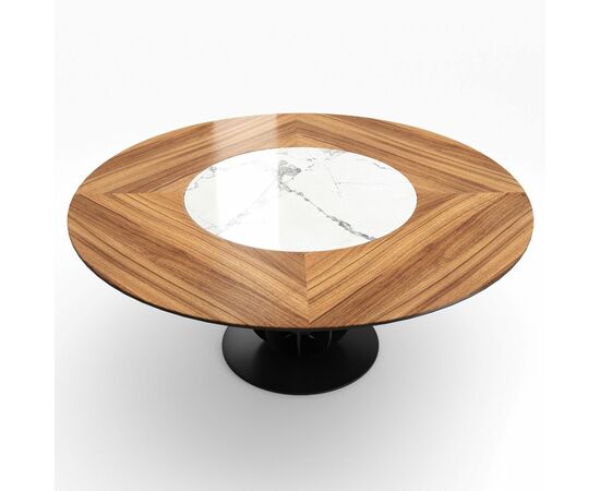 Стол круглый Сохо 180, керамика светлая матовая, изображение 6 | Интернет магазин мебели и декора LifeDekor