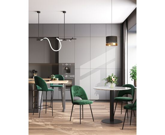 Стул барный Меган SN велюр зеленый, изображение 4 | Интернет магазин мебели и декора LifeDekor