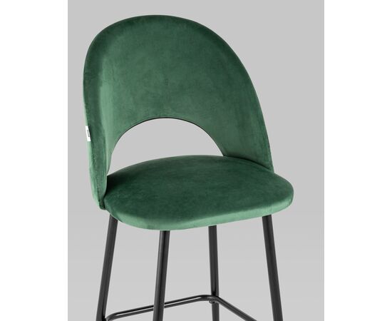 Стул барный Меган SN велюр зеленый, изображение 10 | Интернет магазин мебели и декора LifeDekor