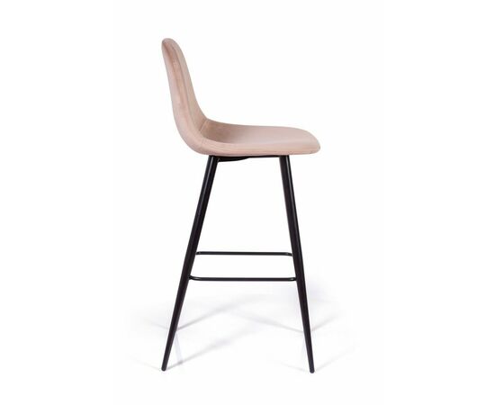 Стул барный Тед, бархат бежевый 05 /опора конус, изображение 3 | Интернет магазин мебели и декора LifeDekor