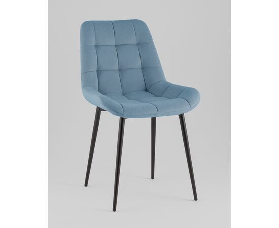 Стул Флекс Original велюр пыльно-синий, изображение 2 | Интернет магазин мебели и декора LifeDekor