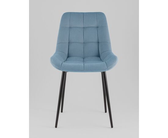 Стул Флекс Original велюр пыльно-синий, изображение 3 | Интернет магазин мебели и декора LifeDekor