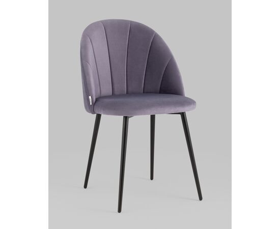 Стул Логан SN велюр пыльно-сиреневый, изображение 2 | Интернет магазин мебели и декора LifeDekor