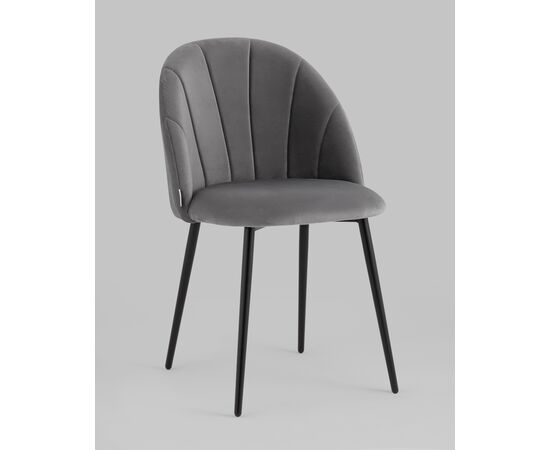Стул Логан SN велюр серый, изображение 2 | Интернет магазин мебели и декора LifeDekor