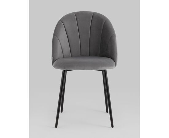 Стул Логан SN велюр серый, изображение 5 | Интернет магазин мебели и декора LifeDekor
