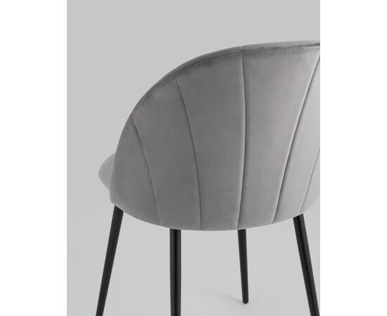 Стул Логан SN велюр серый, изображение 9 | Интернет магазин мебели и декора LifeDekor