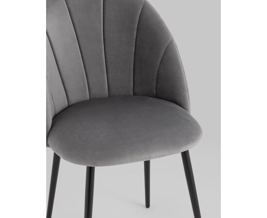 Стул Логан SN велюр серый, изображение 10 | Интернет магазин мебели и декора LifeDekor