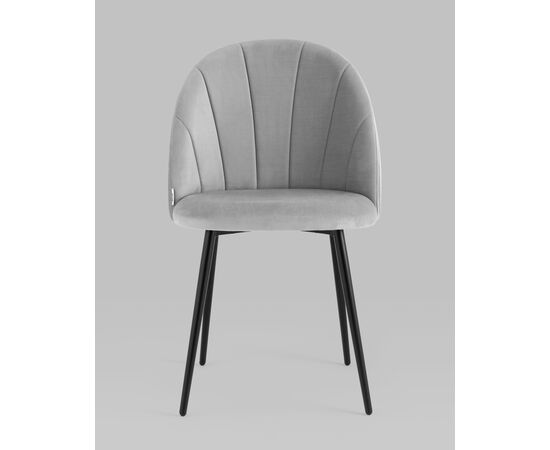 Стул Логан SN велюр светло-серый, изображение 5 | Интернет магазин мебели и декора LifeDekor