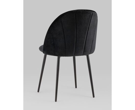 Стул Логан SN велюр черный, изображение 8 | Интернет магазин мебели и декора LifeDekor
