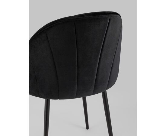 Стул Логан SN велюр черный, изображение 9 | Интернет магазин мебели и декора LifeDekor