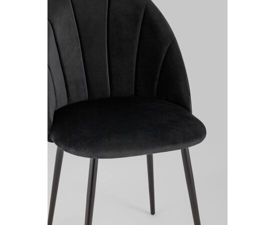 Стул Логан SN велюр черный, изображение 10 | Интернет магазин мебели и декора LifeDekor