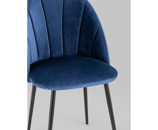 Стул Логан SN велюр синий, изображение 10 | Интернет магазин мебели и декора LifeDekor