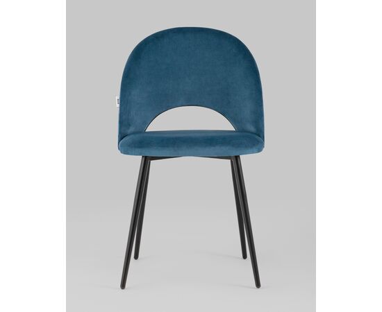 Стул Меган SN велюр пыльно-синий, изображение 7 | Интернет магазин мебели и декора LifeDekor