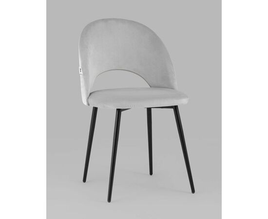 Стул Меган SN велюр светло-серый, изображение 2 | Интернет магазин мебели и декора LifeDekor