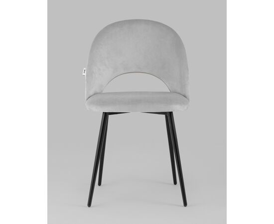 Стул Меган SN велюр светло-серый, изображение 5 | Интернет магазин мебели и декора LifeDekor