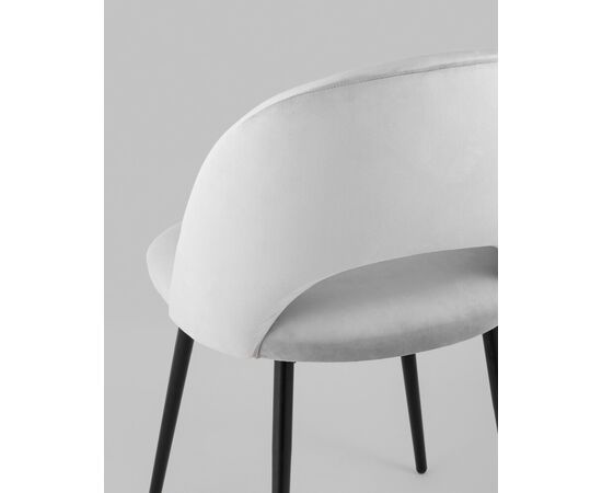 Стул Меган SN велюр светло-серый, изображение 9 | Интернет магазин мебели и декора LifeDekor