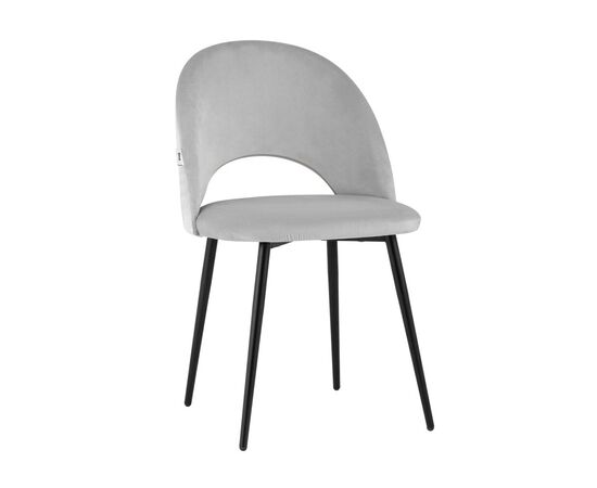 Стул Меган SN велюр светло-серый | Интернет магазин мебели и декора LifeDekor